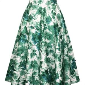 *SOLD* Trashy Diva Jade Watercolor circle skirt